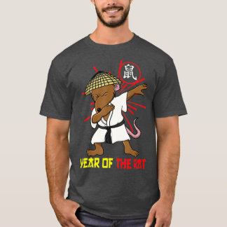 Dabbing Chinese Rat 2020 Year of the Rat Chinese T Shirt