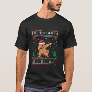 Dabbing Chow Chow Hund Santa Hat Boys Girls Kids C T Shirt