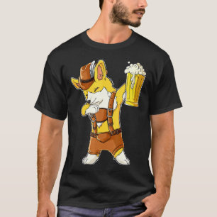 Dabbing Corgi Oktoberfest Lederhosen Manar Prost B T Shirt