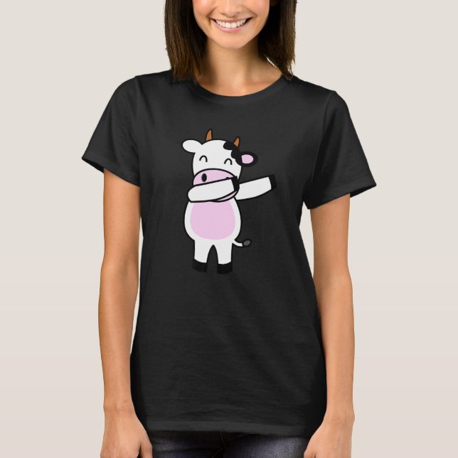 Dabbing Cow Calf Dab Animal S T Shirt (Framsida)