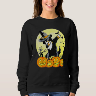 Dabbing Dab Hund Halloween Costume Full Moon Pumki T Shirt