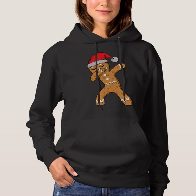 Dabbing Dab Pepparkaksgubbe jul T Shirt (Framsida)