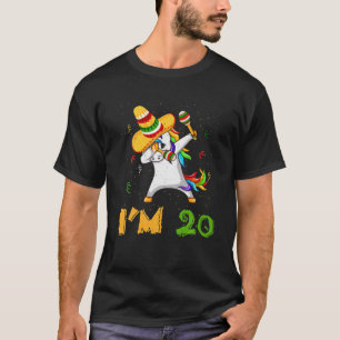 Dabbing Dab Unicorn Age 20 år Birth Born Cinco T Shirt