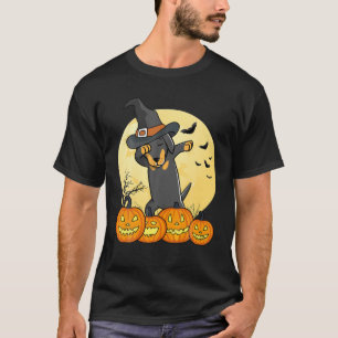 Dabbing Dachshund Dab Dance Rolig hund Halloween G T Shirt