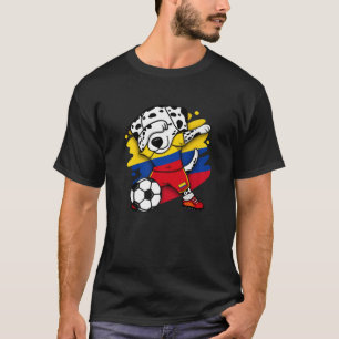 Dabbing Dalmatian Colombia Ocer Fläkt Jersey Foot T Shirt