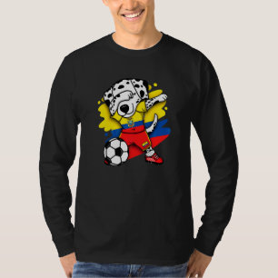 Dabbing Dalmatian Ecuador Ocer Fläkt Jersey Footb T Shirt