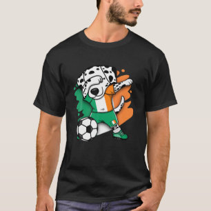 Dabbing Dalmatian Ireland Ocer Fläkt Jersey Irish T Shirt
