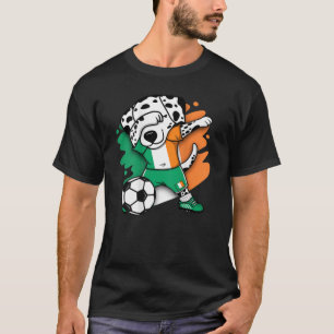 Dabbing Dalmatian Ireland Ocer Fläkt Jersey Irish T Shirt