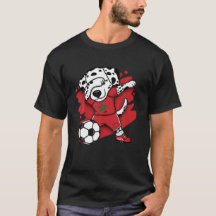Dabbing Dalmatian Marocko Ocer Fläkt Jersey Footb T Shirt