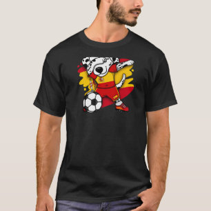 Dabbing Dalmatian Spain Ocer Fläkt Jersey Spanska T Shirt