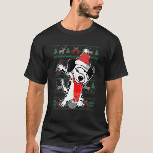 Dabbing Dalmatian Ugly jul Sweater Party Cos T Shirt