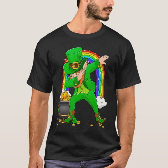 Dabbing Dance Irish Shamrock St Patricks Day   1 T Shirt (Framsida)