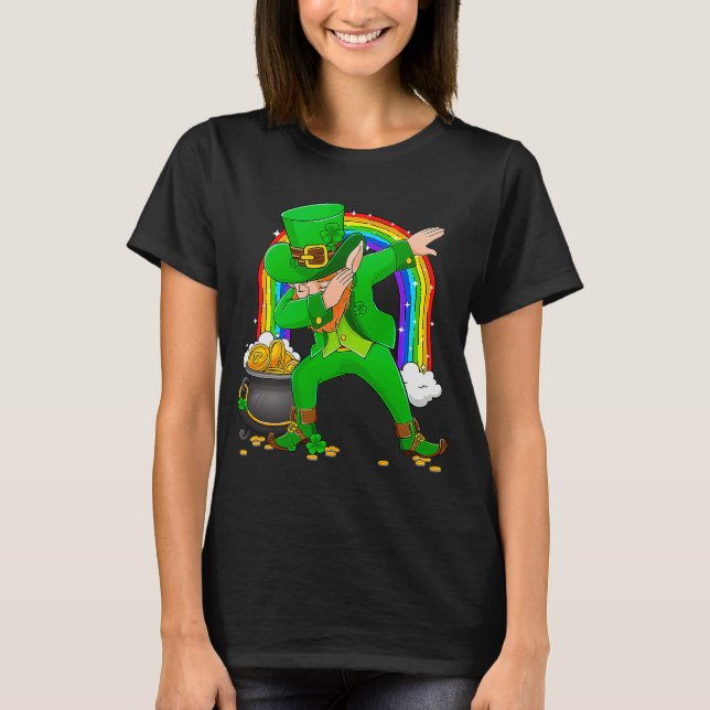 Dabbing Dance Irish Shamrock St patricks day 1 T Shirt (Framsida)