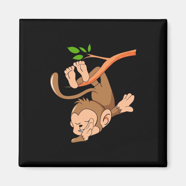 Dabbing Dance Monkey Magnet (Framsidan)
