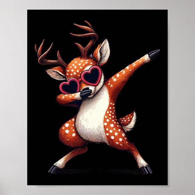 Dabbing-dans hjärta singlar  poster (Framsidan)