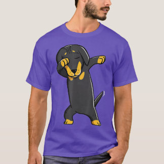Dabbing Daschund Kids  Wiener Dog Costume  T Shirt