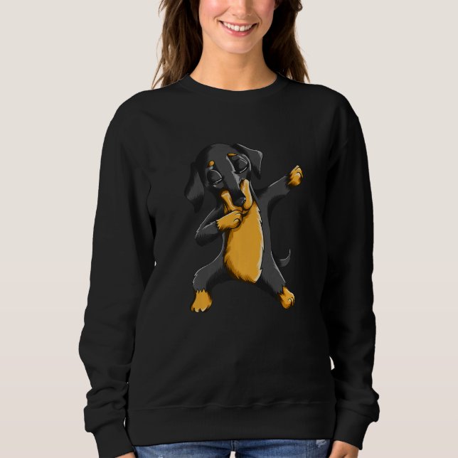 Dabbing Daschund Motif Dachshund Dog Owner Dog Dac T Shirt (Framsida)