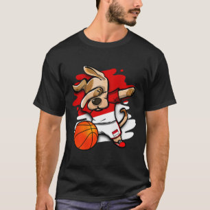 Dabbing Dog Indonesien Sketll Fans Tröja Indonesie