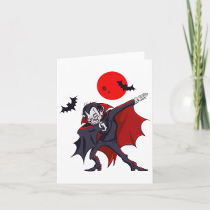 Dabbing Dracula Vampire Halloween Count Dabula Gif Kort