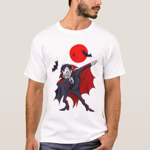 Dabbing Dracula Vampire Halloween Count Dabula Gif T Shirt