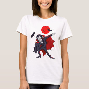 Dabbing Dracula Vampire Halloween Count Dabula Gif T Shirt