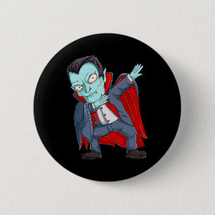 Dabbing Dracula Vampire Shirts Småbarn Halloween B Knapp