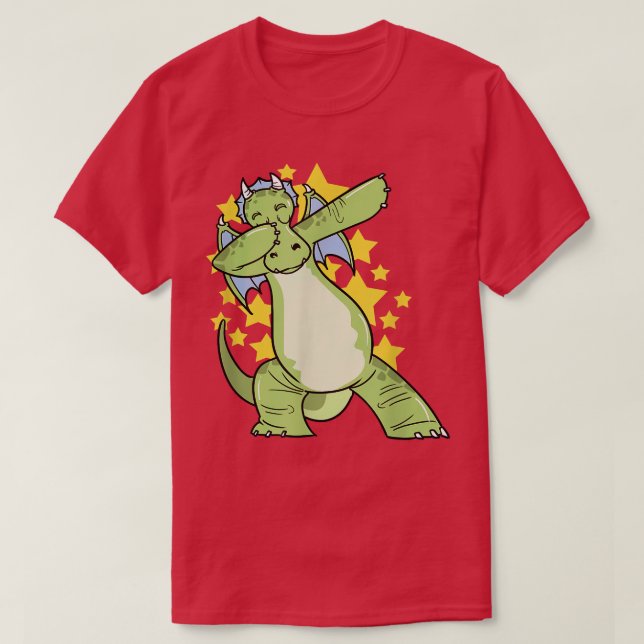 Dabbing Dragon T Shirt (Design framsida)