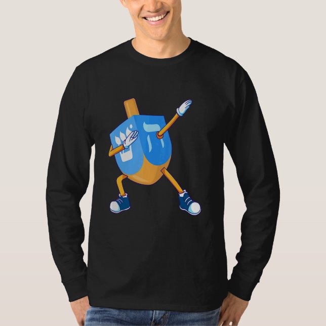 Dabbing Dreidel Funny Hanukkah Chanukah För barn G T Shirt (Framsida)