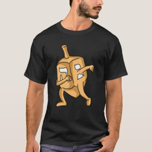 Dabbing Dreidel Funny Hanukkah Jude Helgdag jude T Shirt