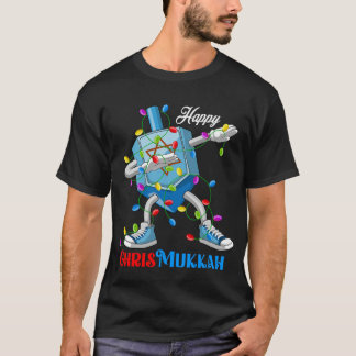 Dabbing Dreidel God jul och Lycklig Hanukkah T Shirt