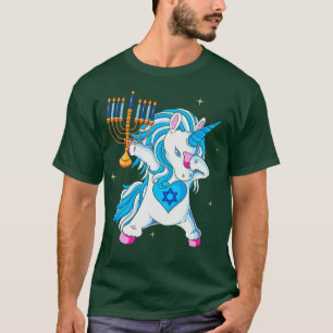 Dabbing Dreidel Hanukkah Dancing Chanukah Kids Gir T Shirt