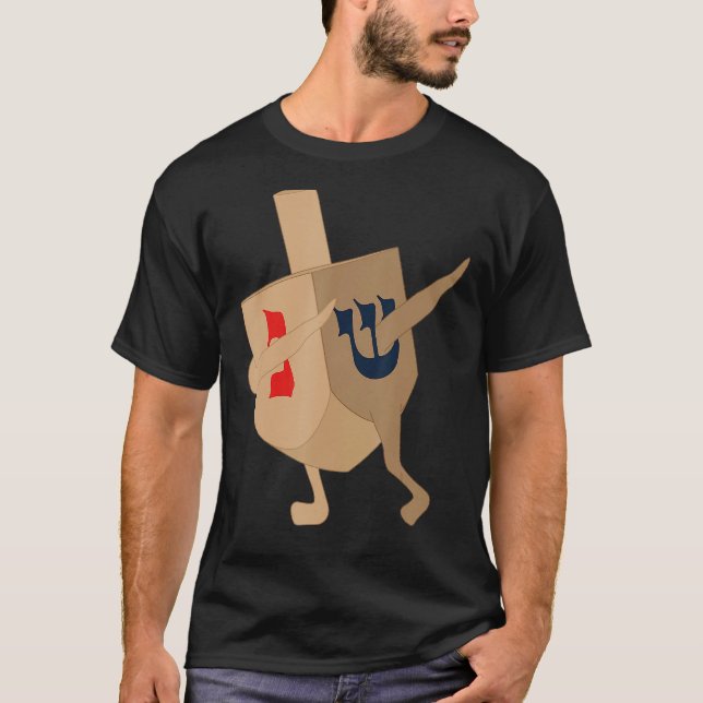 dabbing dreidel jewant hanukkah chanukah t shirt (Framsida)