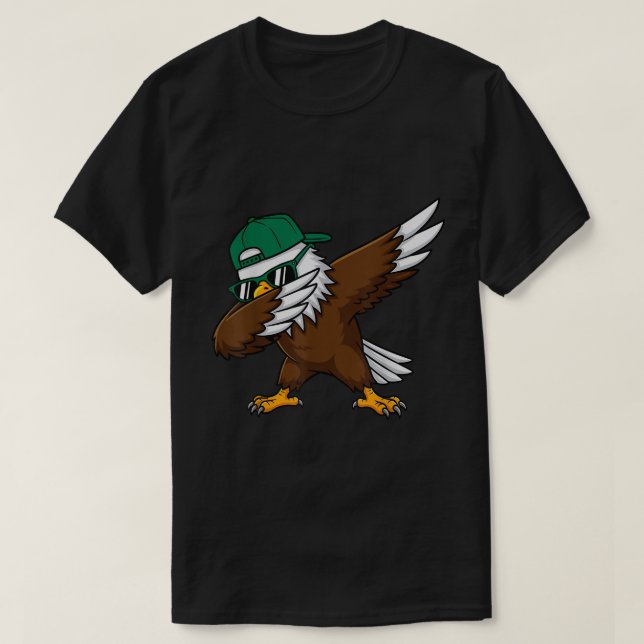 Dabbing Eagle Funny Youth USA Shirt T (Design framsida)