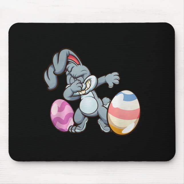Dabbing Easter Bunny Premium Tri-blend  Musmatta (Framsidan)