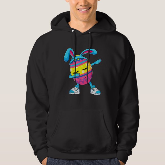 Dabbing Easter Egg Apparel Bunny Easter Day Girl K Hoodie (Framsida)