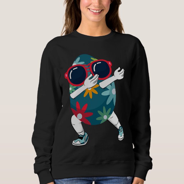 Dabbing Easter Egg Sunglasses Easter Sunday Day  K T Shirt (Framsida)