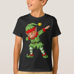 Dabbing Elf-familjen matchande jul-pojkar Girls K T Shirt