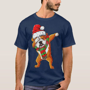 Dabbing English Bulldog juljulbarn Gissningar T Shirt