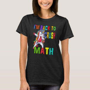 Dabbing Enhörning Student Jag är tillbaka till sko T Shirt