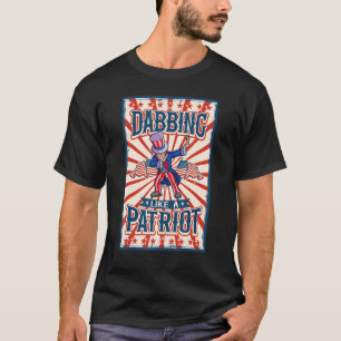 Dabbing farbror Sam 4:e juli Women Manar American  T Shirt