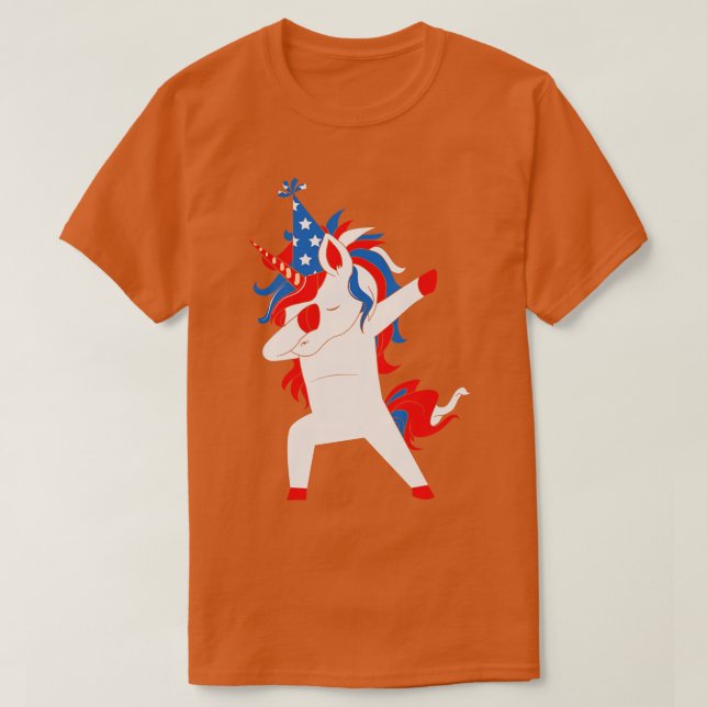 Dabbing farbror Sam 4 juli T Shirt (Design framsida)
