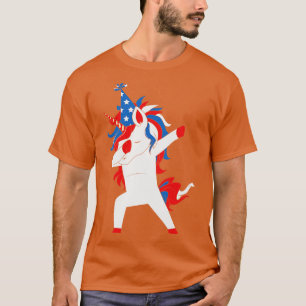 Dabbing farbror Sam 4 juli T Shirt