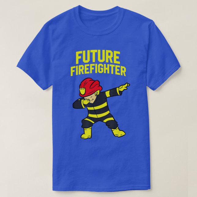 Dabbing Firefighter Kids Future Firefighter T Shirt (Design framsida)