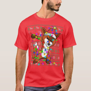 Dabbing för Fairy Ljus Ugly jul Sweater Cos T Shirt