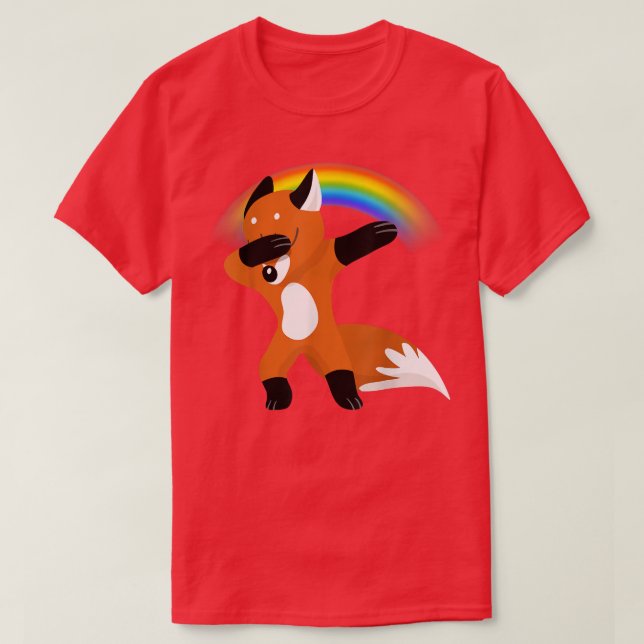 Dabbing for Rainbow LGBT T Shirt (Design framsida)