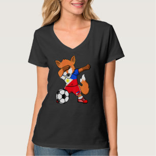 Dabbing Fox Filippinerna Fotboll Fläkt Jersey Flag T Shirt