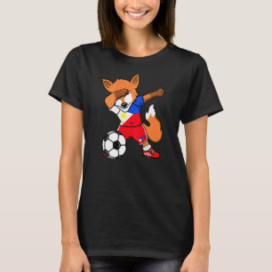 Dabbing Fox Filippinerna Fotboll Fläkt Jersey Flag T Shirt