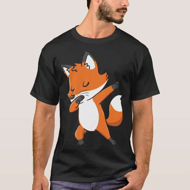 Dabbing Fox for Fox T Shirt (Framsida)
