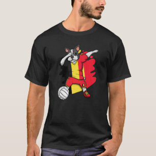 Dabbing Fransk Bulldog Belgium Volleyball Fläkt Je T Shirt