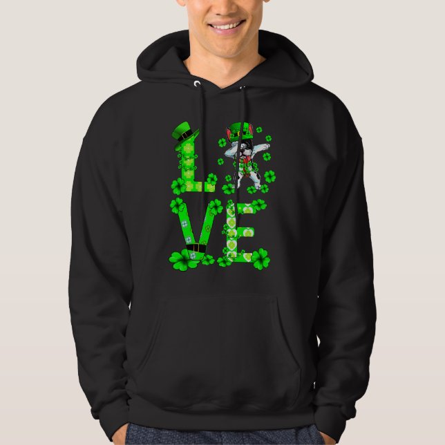 Dabbing Fransk Bulldog Hoodie (Framsida)